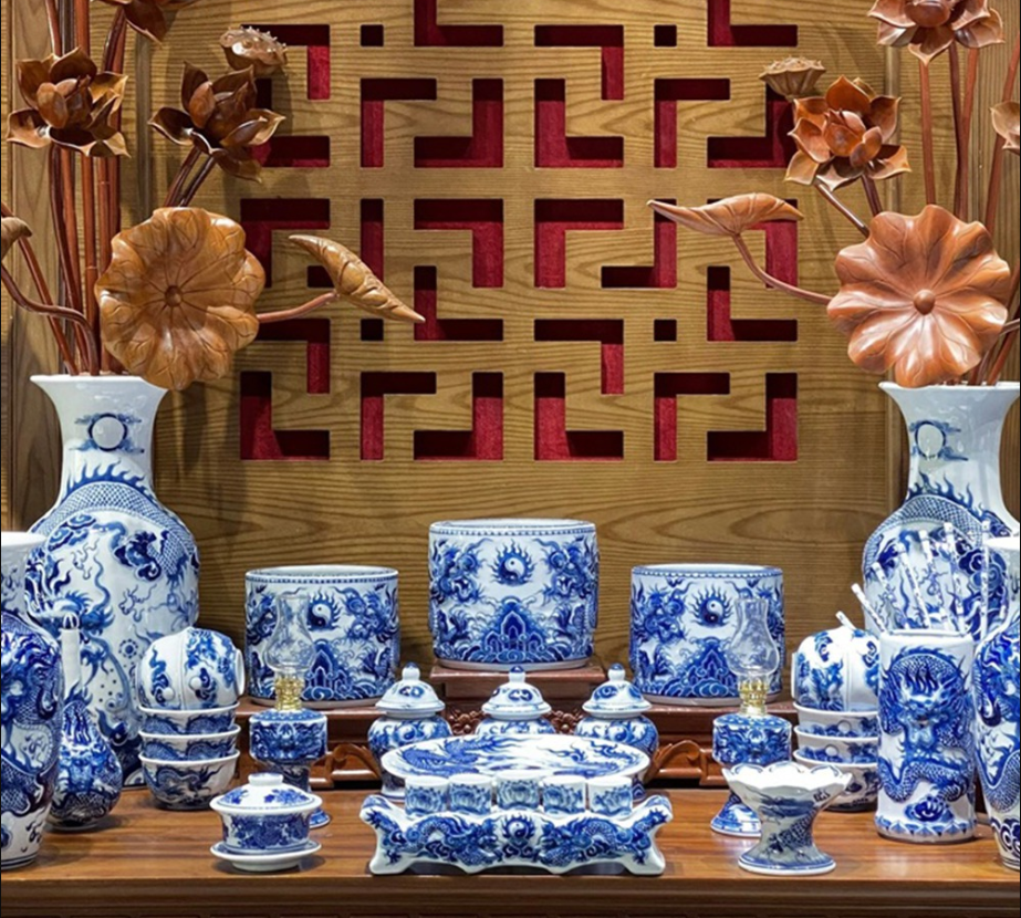 Bộ đồ thờ Bát Tràng men lam dành cho ban thờ 2m17.png